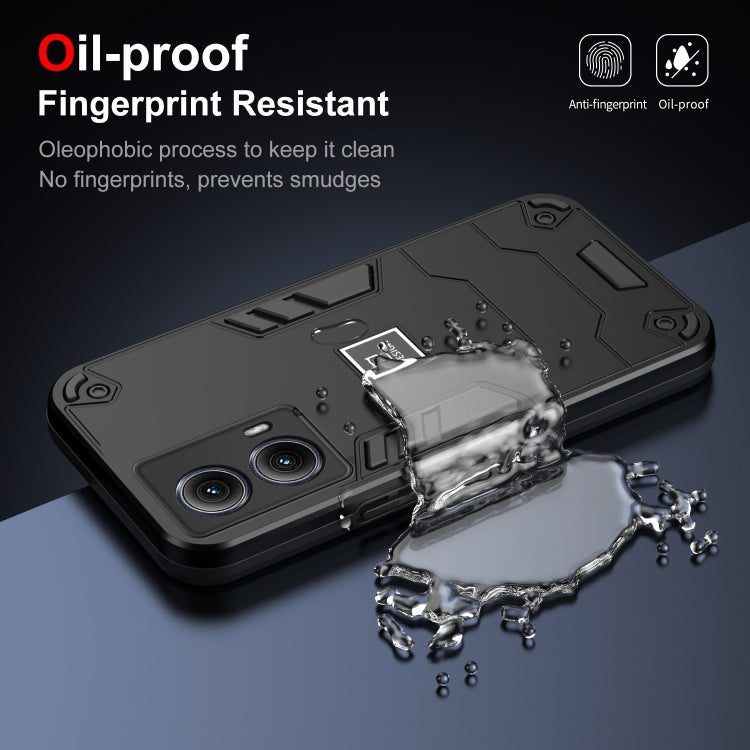 For Motorola Edge 5G 2024 Shockproof TPU Hybrid PC Phone Case(Black) - Motorola Cases by PMC Jewellery | Online Shopping South Africa | PMC Jewellery | Buy Now Pay Later Mobicred