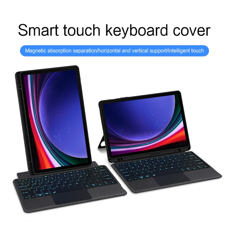 For Samsung Galaxy Tab S9 / S9 FE YJ-S9 Split Bluetooth Keyboard Leather Tablet Case - Samsung Keyboard by PMC TechLife | Online Shopping South Africa | PMC TechLife