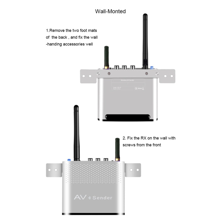 Measy AV230-2 2.4GHz Set-top Box Wireless Audio / Video Transmitter + 2 Receiver, Transmission Distance: 300m, AU Plug, with IR Extension Function - free shipping - PMC Jewellery - Order now!