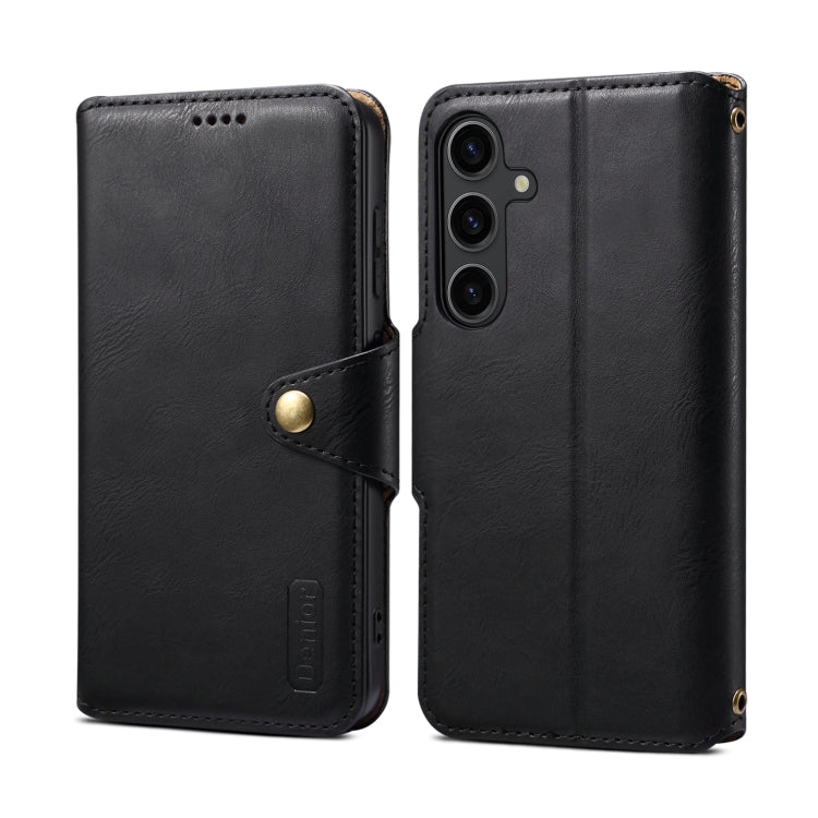 For Samsung Galaxy S24 5G Denior Cowhide Texture Wallet Style Leather Phone Case(Black) - free shipping - PMC Jewellery - Order now!