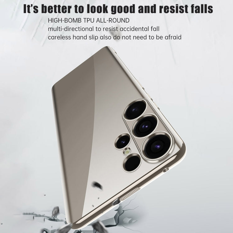For Samsung Galaxy S24+ 5G SULADA Electroplating TPU Transparent Phone Case(Gold) - free shipping - PMC Jewellery - Order now!