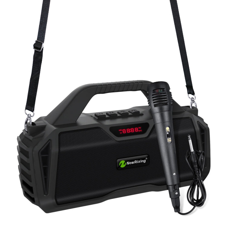 NewRixing NR6011 20W Portable Wireless Bluetooth Speaker TWS Subwoofer(Black) - free shipping - PMC Jewellery - Order now!