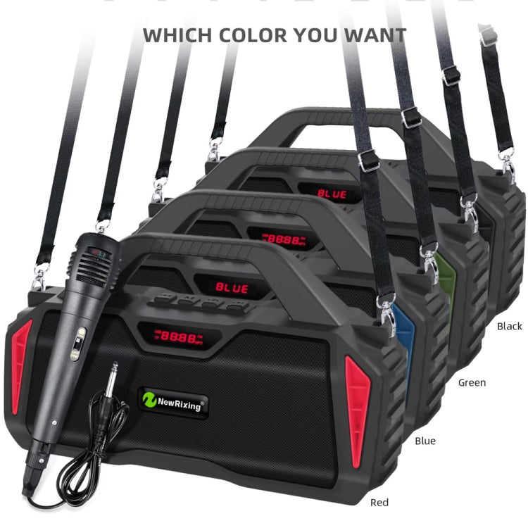 NewRixing NR6011 20W Portable Wireless Bluetooth Speaker TWS Subwoofer(Black) - free shipping - PMC Jewellery - Order now!