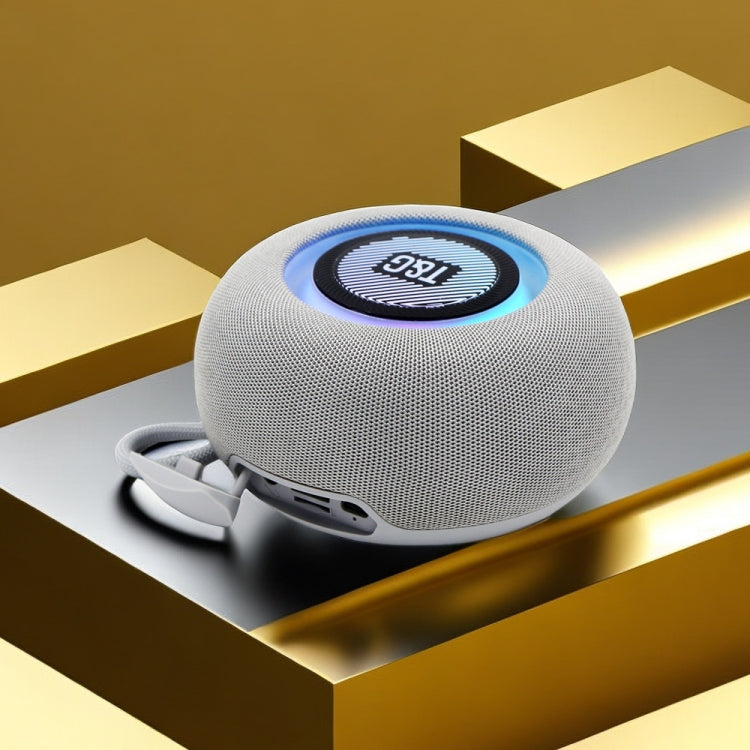 T&G TG-411 Portable Outdoor TWS Wireless Bluetooth Speaker with RGB Colorful Light(Grey) - free shipping - PMC Jewellery - Order now!
