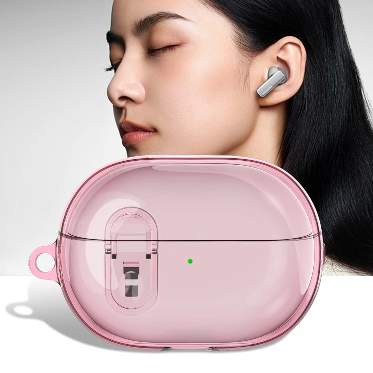 For Huawei FreeBuds Pro 3 Wireless Earphone TPU+PC Protective Case with Metal Buckle(Transparent Pink) - Huawei Earphone Case by PMC TechLife | Online Shopping South Africa | PMC TechLife | Buy Now Pay Later Mobicred