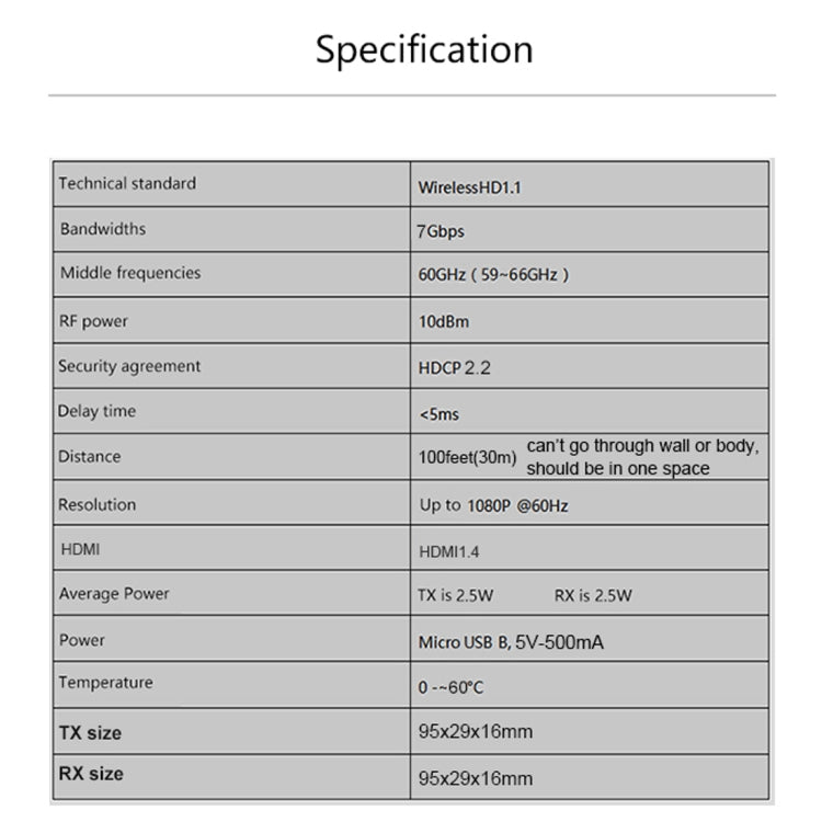 Measy W2H Nano 1080P HDMI 1.4 3D Wireless HDMI Audio Video Transmitter Receiver Extender, Transmission Distance: 30m, EU Plug - free shipping - PMc TechLife - Order now!