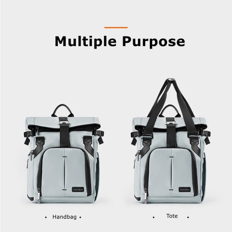 Cwatcun D95 Large Capacity Photography Backpack Shoulders Laptop Camera Bag, Size:30.5 x 18 x 38cm(Dark Black) - free shipping - PMC TechLife - Order now!