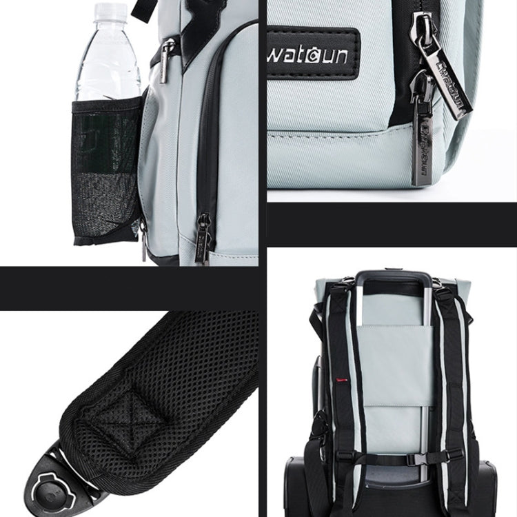 Cwatcun D95 Large Capacity Photography Backpack Shoulders Laptop Camera Bag, Size:30.5 x 18 x 38cm(Silver Grey) - free shipping - PMC TechLife - Order now!