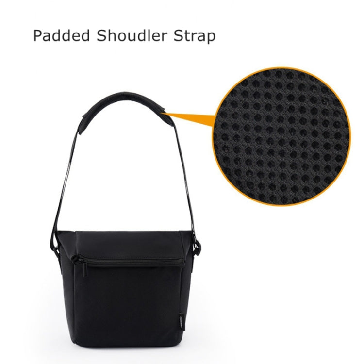 Cwatcun D103 Crossbody Camera Bag Photography Lens Shoulder Bag, Size:22.5 x 22.5 x 12.5cm(Black) - Strap Satchel by Cwatcun | Online Shopping South Africa | PMC TechLife | Buy Now Pay Later Mobicred