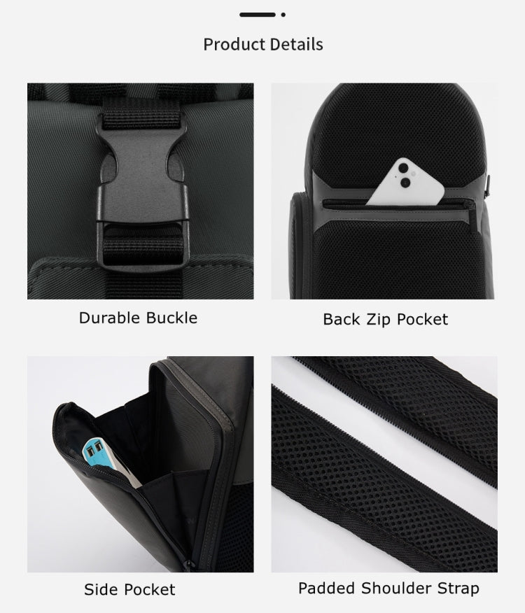 Cwatcun D107 Large Capacity Photography Backpack Shoulders Laptop Camera Bag, Size:22 x 36 x 16cm(Grey) - free shipping - PMC TechLife - Order now!