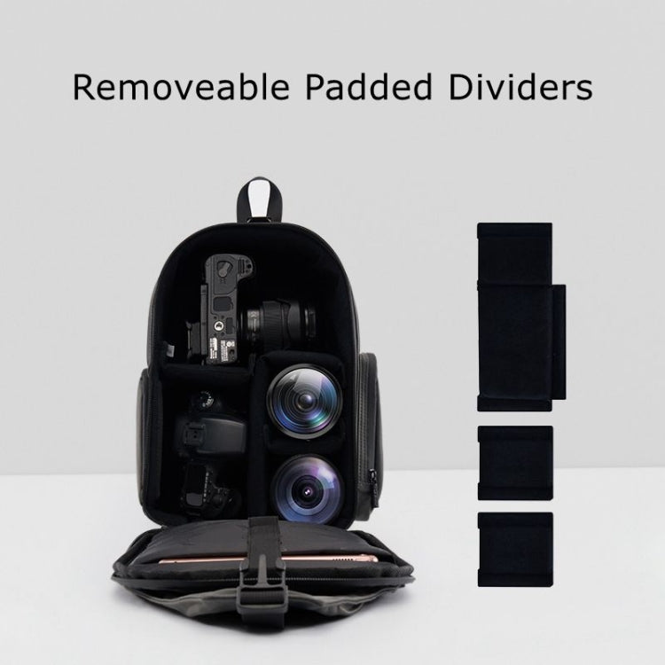 Cwatcun D107 Large Capacity Photography Backpack Shoulders Laptop Camera Bag, Size:22 x 36 x 16cm(Grey) - free shipping - PMC TechLife - Order now!