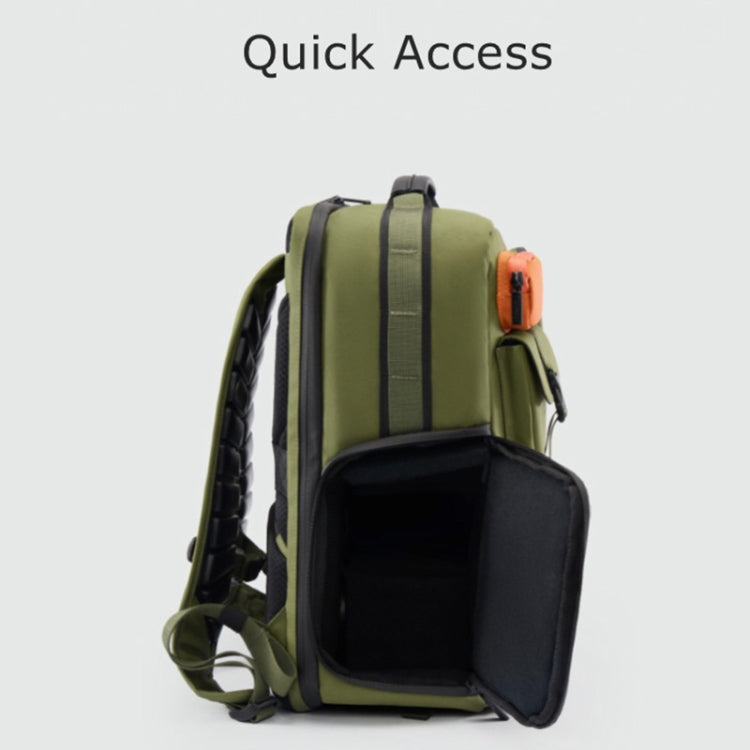 Cwatcun D117 Large Capacity Photography Backpack Shoulders Laptop Camera Bag, Size:42 x 31 x 13cm(Army Green) - free shipping - PMC TechLife - Order now!