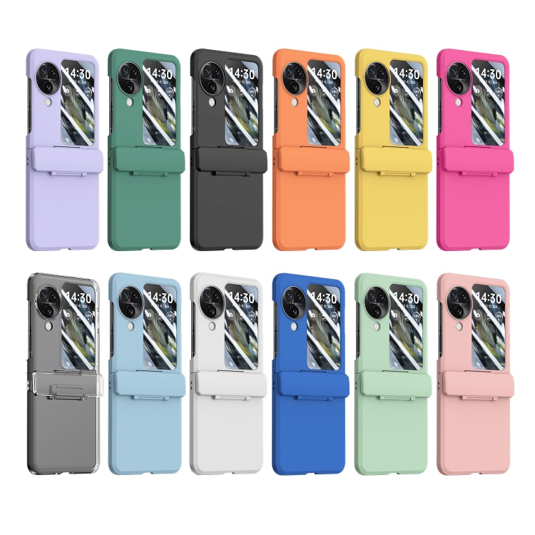 For OPPO Find N3 Flip PC Skin Feel Integrated Foldable Mid Shaft Phone Case(Mint Green) - Find N3 Flip Cases by PMC TechLife | Online Shopping South Africa | PMC TechLife