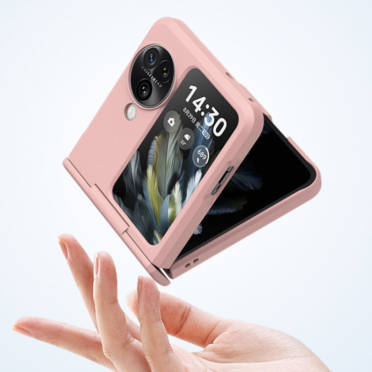 For OPPO Find N3 Flip PC Skin Feel Integrated Foldable Mid Shaft Phone Case(Mint Green) - Find N3 Flip Cases by PMC TechLife | Online Shopping South Africa | PMC TechLife