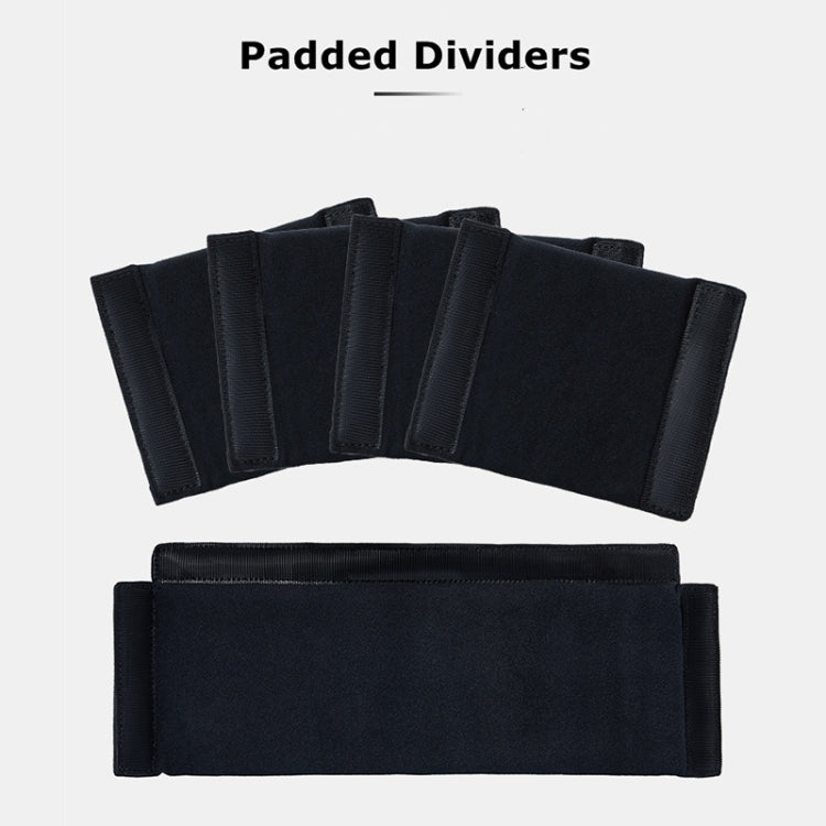 Cwatcun H80 Large Capacity Foldable Inner Camera Bag Photography Lens Bag, Size:30 x 19 x 15cm M(Black) - Soft Bag by Cwatcun | Online Shopping South Africa | PMC TechLife | Buy Now Pay Later Mobicred