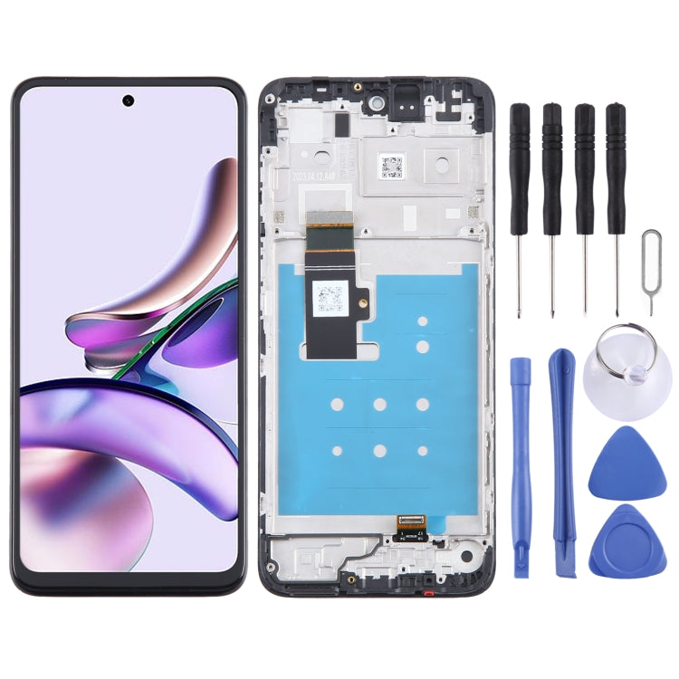 For Motorola Moto G13 OEM LCD Screen Digitizer Full Assembly with Frame - free shipping - PMC TechLife - Order now!
