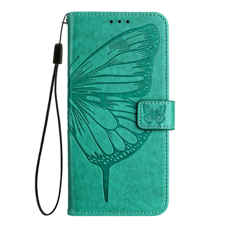 For Xiaomi Redmi K70 / K70 Pro Embossed Butterfly Leather Phone Case(Green) - Xiaomi Cases by PMC Jewellery | Online Shopping South Africa | PMC Jewellery | Buy Now Pay Later Mobicred