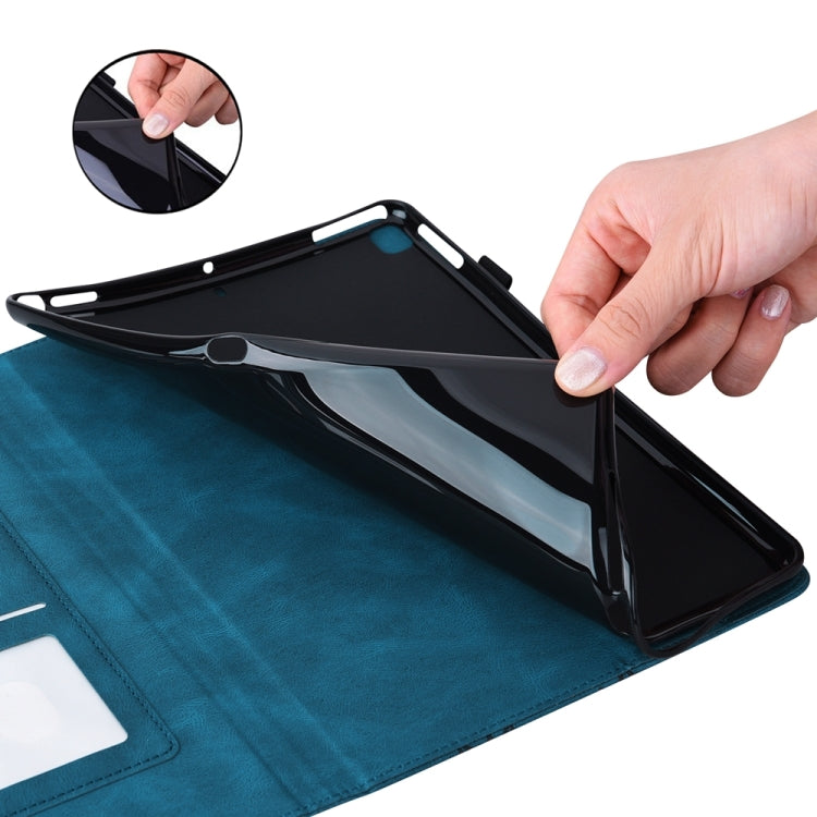 For iPad Pro 11 2024 Big Butterfly Embossed Leather Tablet Case(Blue) - iPad Pro 11 2024 Cases by PMC TechLife | Online Shopping South Africa | PMC TechLife | Buy Now Pay Later Mobicred