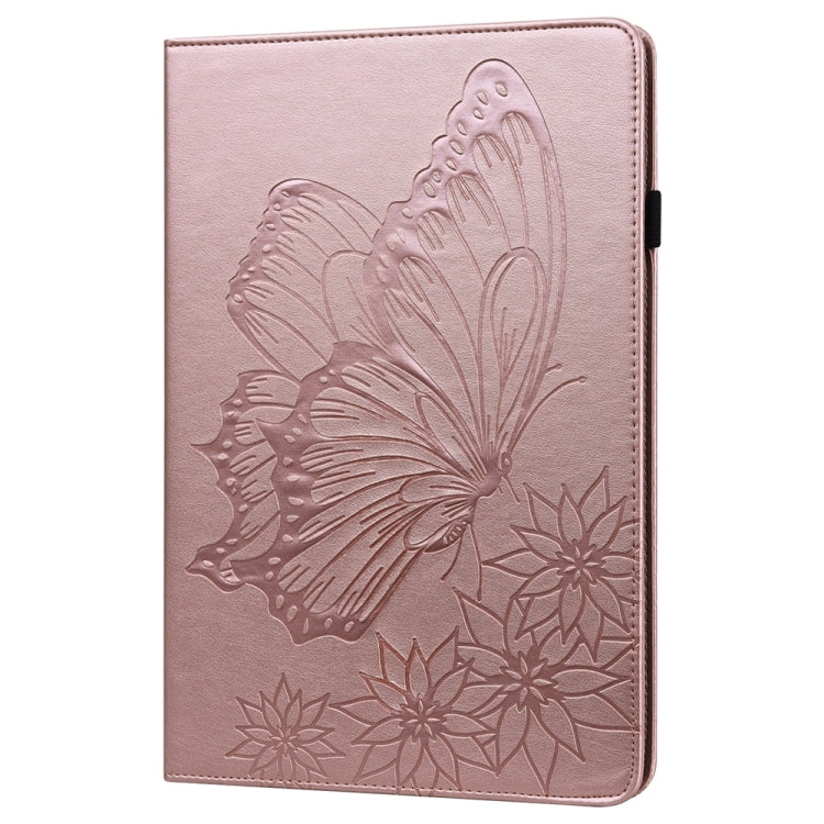 For iPad Pro 11 2024 Big Butterfly Embossed Leather Tablet Case(Rose Gold) - iPad Pro 11 2024 Cases by PMC TechLife | Online Shopping South Africa | PMC TechLife | Buy Now Pay Later Mobicred