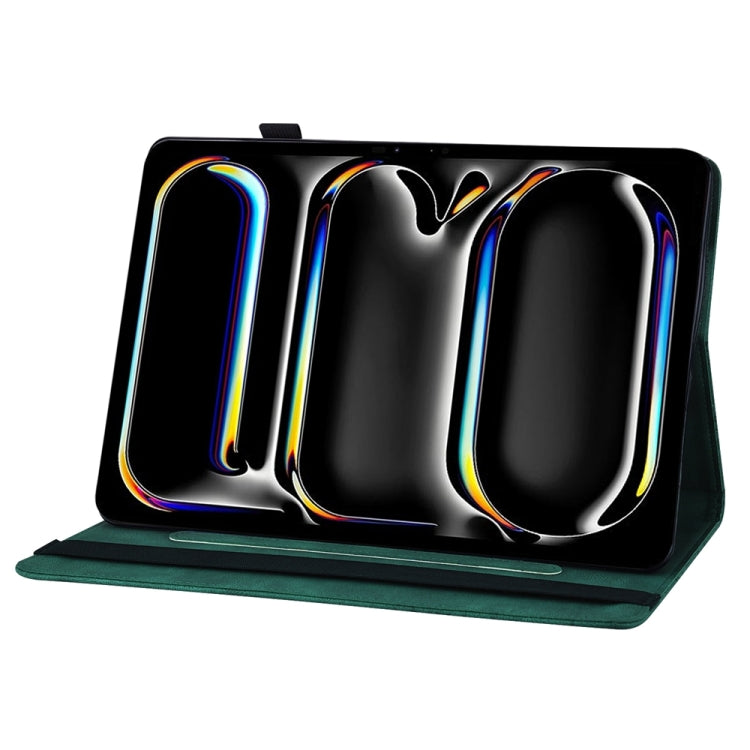 For iPad Pro 13 2024 Big Butterfly Embossed Leather Tablet Case(Green) - free shipping - PMC TechLife - Order now!