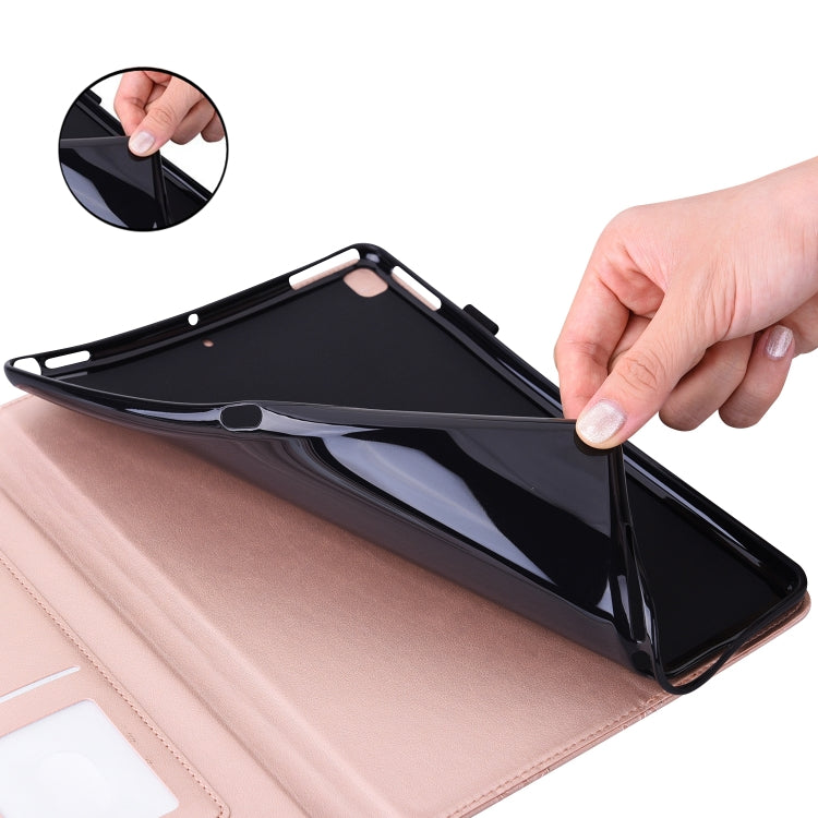 For Lenovo Tab P12 / Xiaoxin Pad Pro 12.7 Big Butterfly Embossed Leather Tablet Case(Rose Gold) - Lenovo by PMC TechLife | Online Shopping South Africa | PMC TechLife | Buy Now Pay Later Mobicred