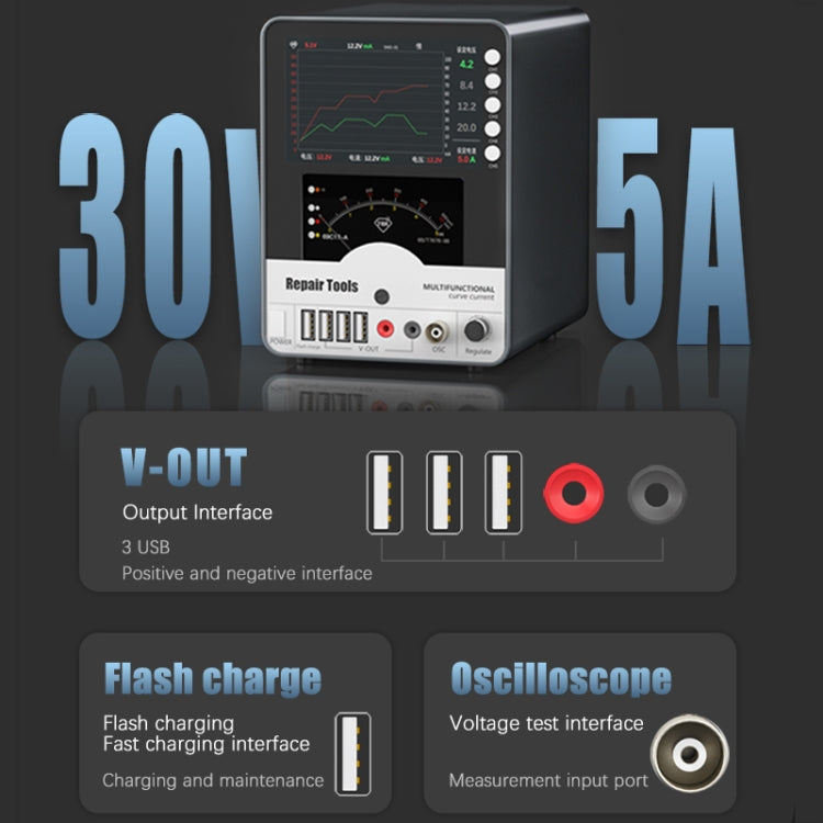 TBK 217 150W 30V 5A Curved DC Regulated Power Supply, AU Plug - free shipping - PMC TechLife - Order now!