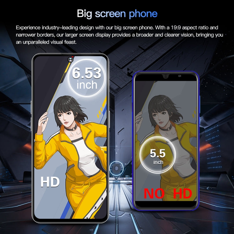 Povo5pro / PU31, 3GB+32GB, 6.53 inch Face Identification Android 8.1 MTK6753 Octa Core, Network: 4G, AI GPT4, Dual SIM(Black) -  by PMC TechLife | Online Shopping South Africa | PMC TechLife