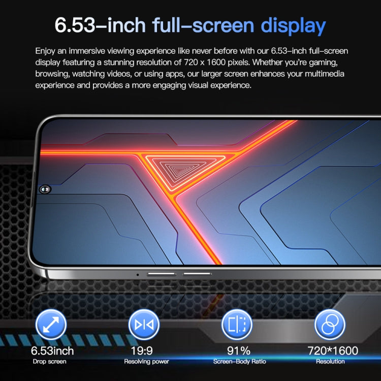 Povo5pro / PU31, 3GB+32GB, 6.53 inch Face Identification Android 8.1 MTK6753 Octa Core, Network: 4G, AI GPT4, Dual SIM(Silver) - free shipping - PMC TechLife - Order now!