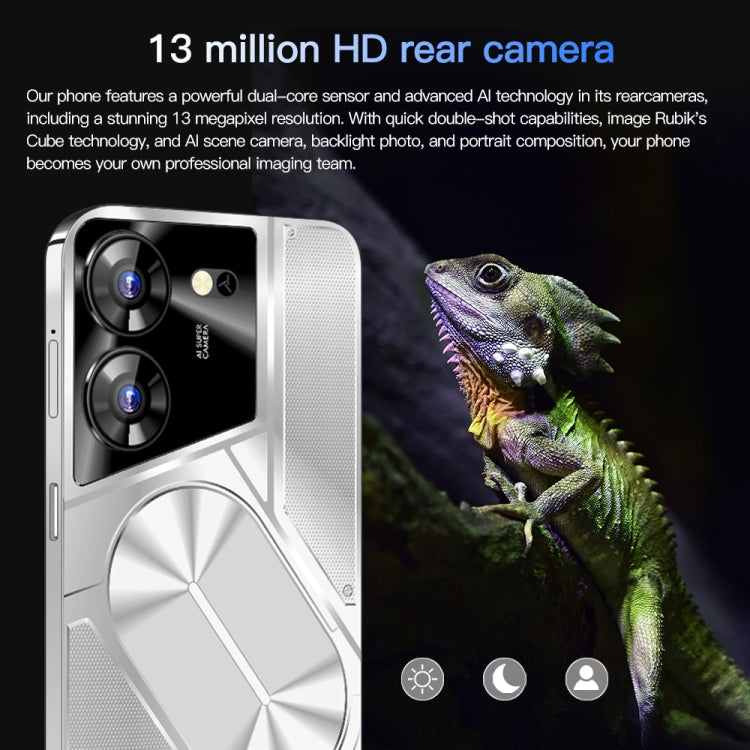 Povo5pro / PU31, 3GB+32GB, 6.53 inch Face Identification Android 8.1 MTK6753 Octa Core, Network: 4G, AI GPT4, Dual SIM(Silver) - free shipping - PMC TechLife - Order now!