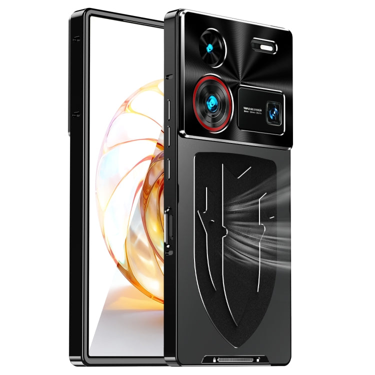 For ZTE nubia Z60 Ultra Metal Cooling Phone Case(Black) - ZTE Cases by PMC TechLife | Online Shopping South Africa | PMC TechLife | Buy Now Pay Later Mobicred