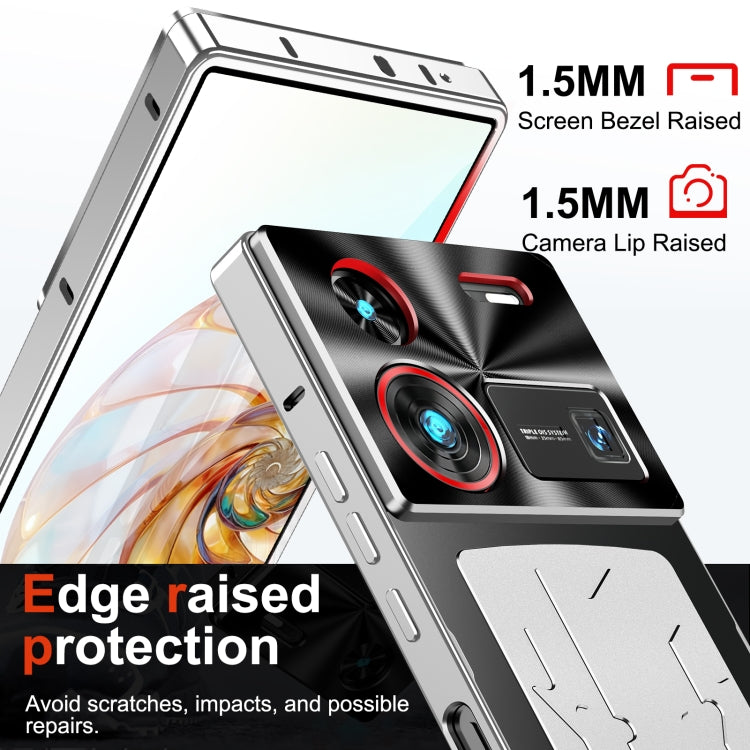 For ZTE nubia Z60 Ultra Metal Cooling Phone Case(Silver) - ZTE Cases by PMC TechLife | Online Shopping South Africa | PMC TechLife | Buy Now Pay Later Mobicred