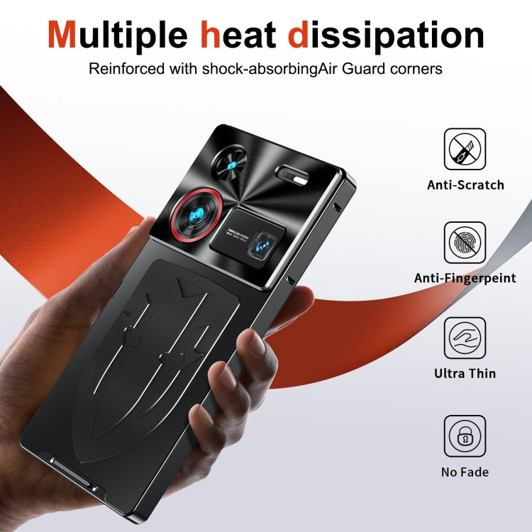 For ZTE nubia Z60 Ultra Leading Metal Cooling Phone Case(Black) - ZTE Cases by PMC TechLife | Online Shopping South Africa | PMC TechLife | Buy Now Pay Later Mobicred
