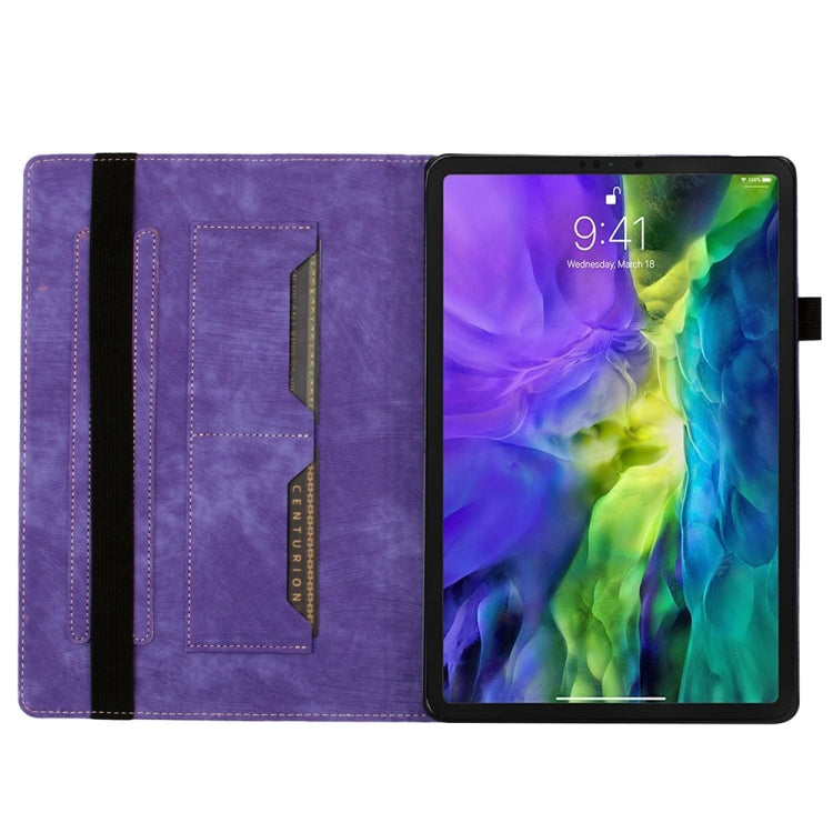 For iPad Air 13 2024 / Air 13 2025 Butterfly Cat Embossing Leather Tablet Case(Purple) - iPad Pro 12.9 (2022/2021) Cases by PMC TechLife | Online Shopping South Africa | PMC TechLife | Buy Now Pay Later Mobicred