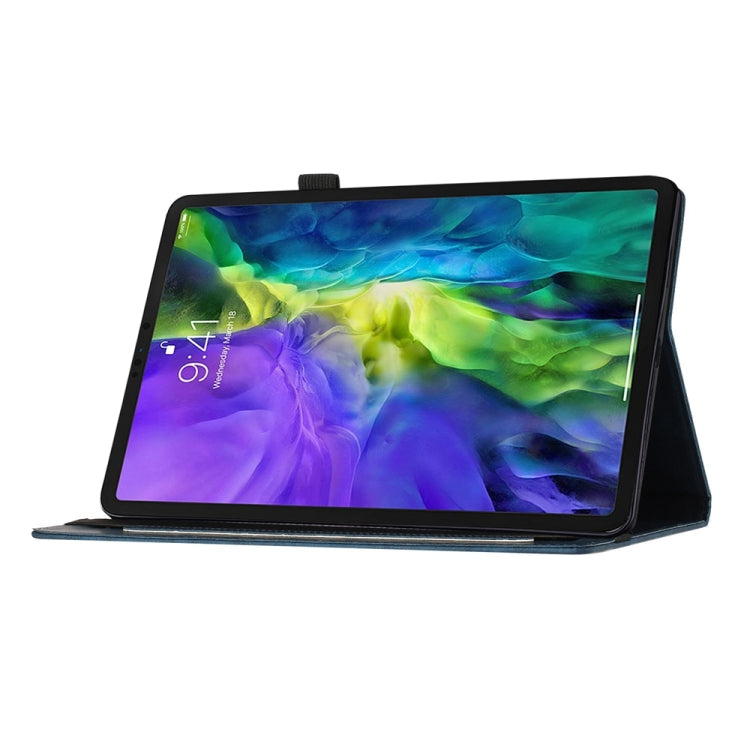 For iPad Air 13 2024 / Air 13 2025 Butterfly Cat Embossing Leather Tablet Case(Dark Blue) - free shipping - PMC TechLife - Order now!