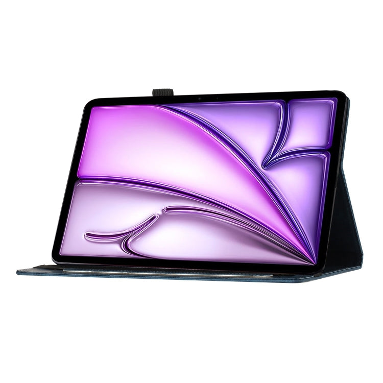 For iPad Air 11 2024 / Air 11 2025 Butterfly Cat Embossing Leather Tablet Case(Dark Blue) - iPad Air 11 2025 / 2024 Cases by PMC TechLife | Online Shopping South Africa | PMC TechLife | Buy Now Pay Later Mobicred