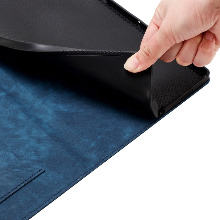 For iPad Air 11 2024 / Air 11 2025 Butterfly Cat Embossing Leather Tablet Case(Dark Blue) - iPad Air 11 2025 / 2024 Cases by PMC TechLife | Online Shopping South Africa | PMC TechLife | Buy Now Pay Later Mobicred