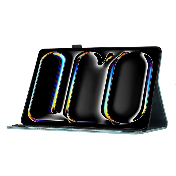 For iPad Pro 13 2024 Butterfly Cat Embossing Leather Tablet Case(Sky Blue) - iPad Pro 13 2024 Cases by PMC TechLife | Online Shopping South Africa | PMC TechLife | Buy Now Pay Later Mobicred