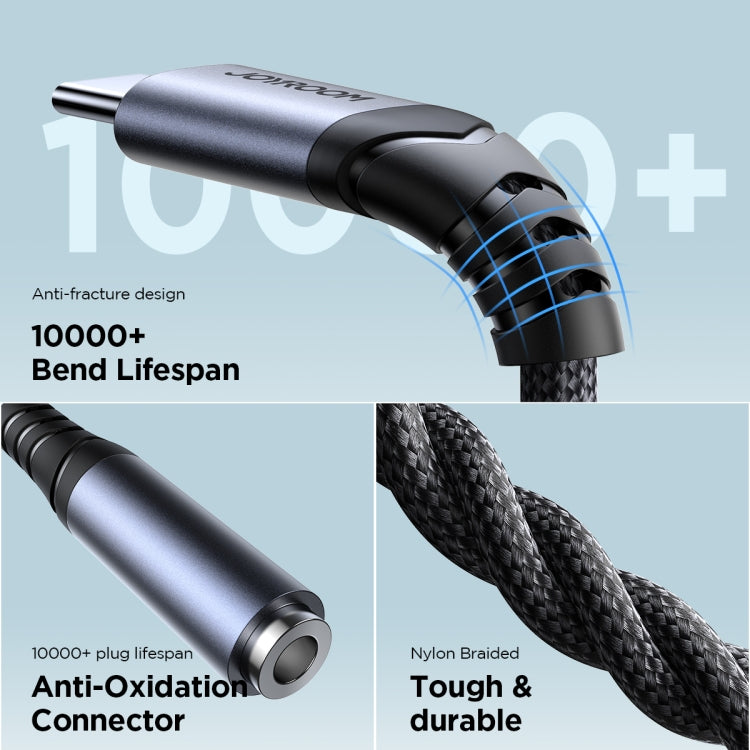 JOYROOM SY-C01 USB-C/Type-C to 3.5mm Audio Adapter Cable(Black) - Type-C Adapter by JOYROOM | Online Shopping South Africa | PMC TechLife | Buy Now Pay Later Mobicred