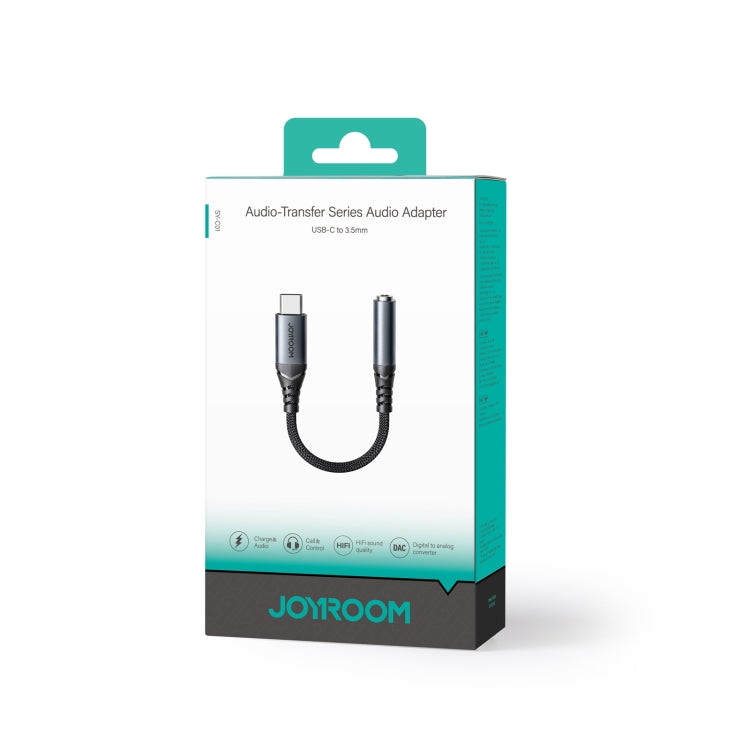 JOYROOM SY-C01 USB-C/Type-C to 3.5mm Audio Adapter Cable(Black) - Type-C Adapter by JOYROOM | Online Shopping South Africa | PMC TechLife | Buy Now Pay Later Mobicred