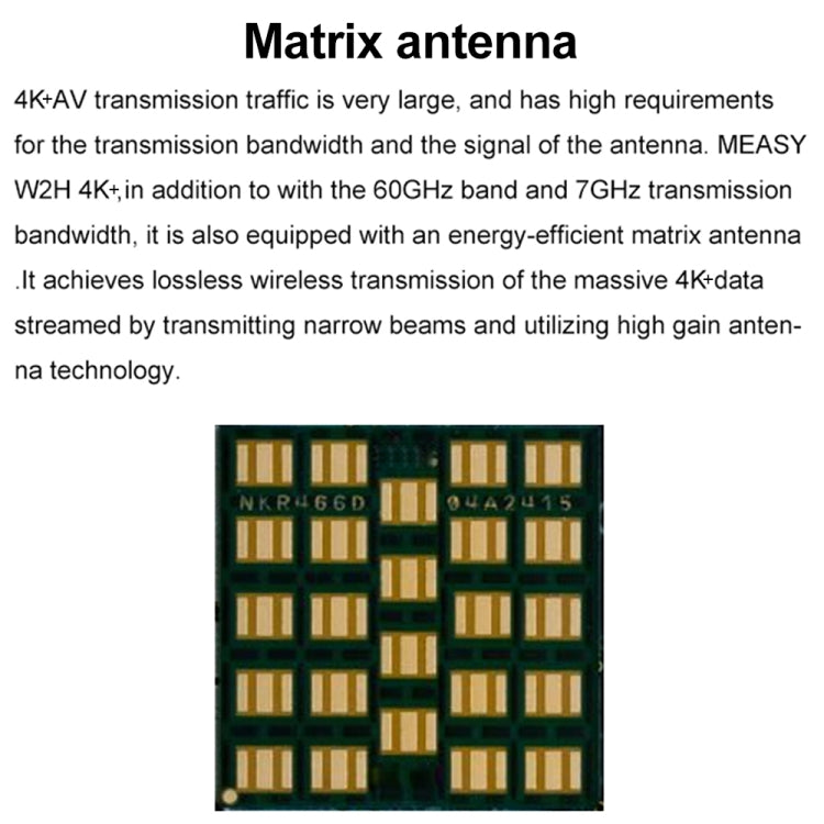 Measy W2H 60GHz 4K+ Ultra HD Wireless Transmission Kit, Transmission Distance: 50m(EU Plug) - free shipping - PMC Jewellery - Order now!