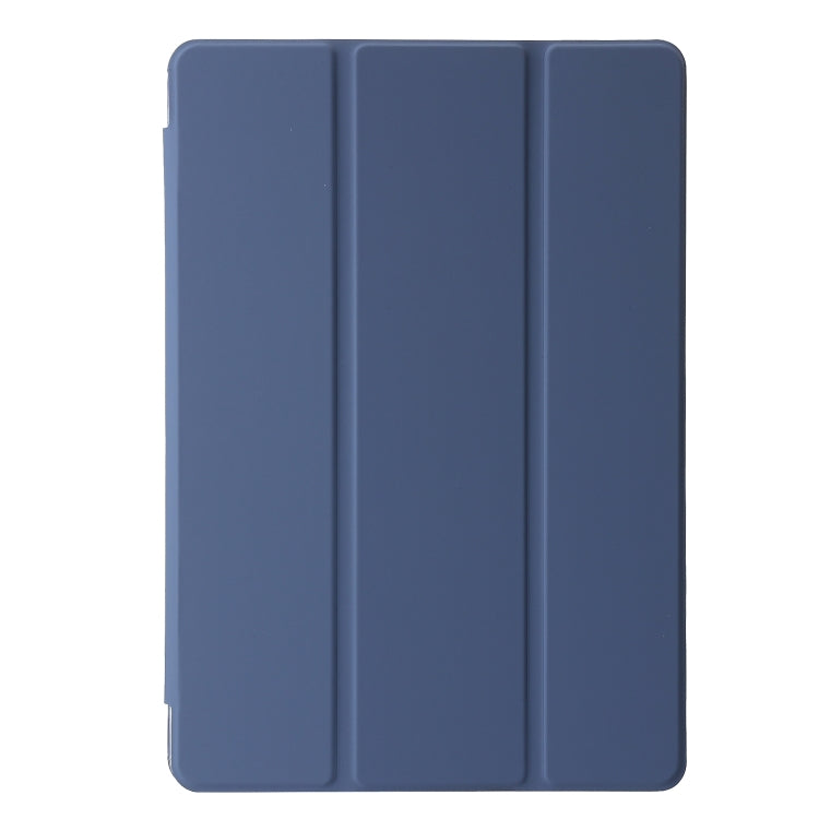 For Lenovo Tab M11 /Xiaoxin Pad 11 2024 Clear Acrylic 3-Fold Leather Tablet Case(Lavender) - Lenovo by PMC Jewellery | Online Shopping South Africa | PMC Jewellery | Buy Now Pay Later Mobicred