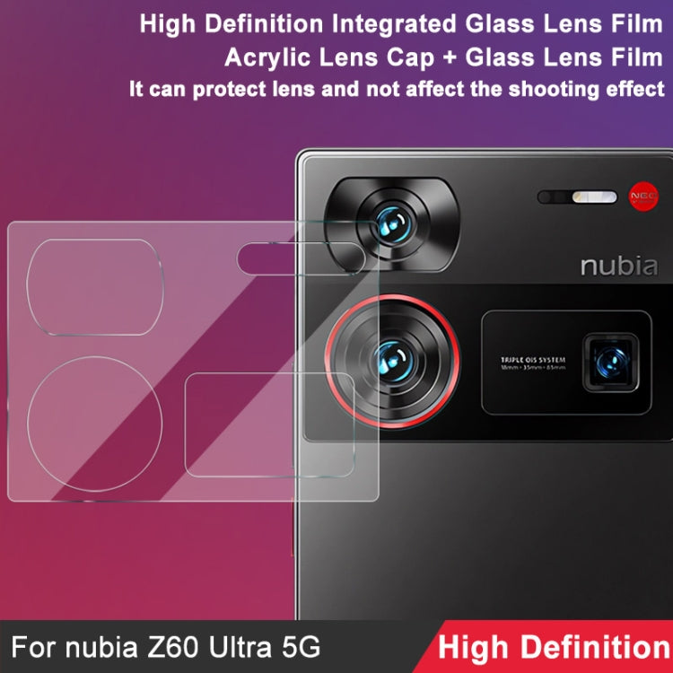 For ZTE nubia Z60 Ultra 5G imak Integrated Rear Camera Lens Tempered Glass Film with Lens Cap - Other by imak | Online Shopping South Africa | PMC TechLife | Buy Now Pay Later Mobicred