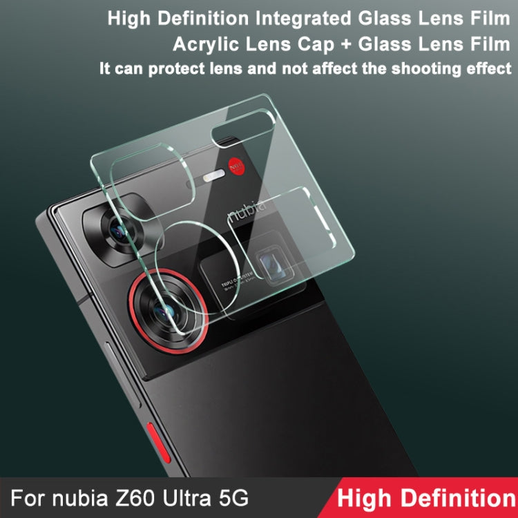 For ZTE nubia Z60 Ultra 5G imak Integrated Rear Camera Lens Tempered Glass Film with Lens Cap - Other by imak | Online Shopping South Africa | PMC TechLife | Buy Now Pay Later Mobicred