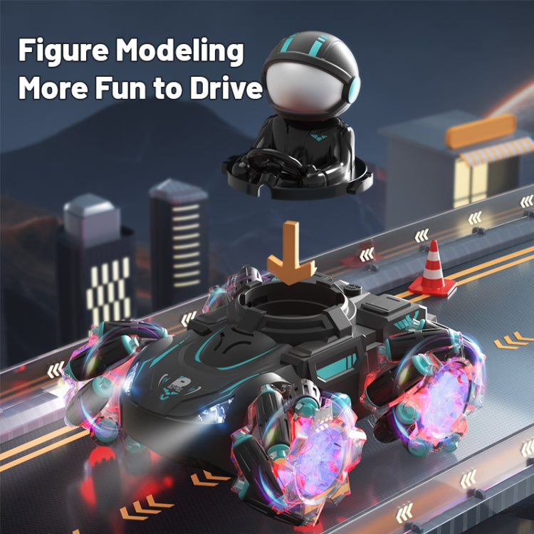 Q169 2.4G Magic Color Projection Stunt Remote Control Car(Black Red) - RC Cars by PMC Jewellery | Online Shopping South Africa | PMC Jewellery | Buy Now Pay Later Mobicred