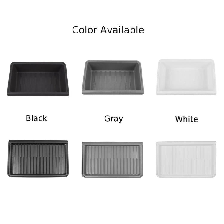 For Tesla Model Y 2021-2023 TPE Storage Organizer Under Car Seat, Style:with Cover(Grey) - Stowing Tidying by PMC TechLife | Online Shopping South Africa | PMC TechLife | Buy Now Pay Later Mobicred
