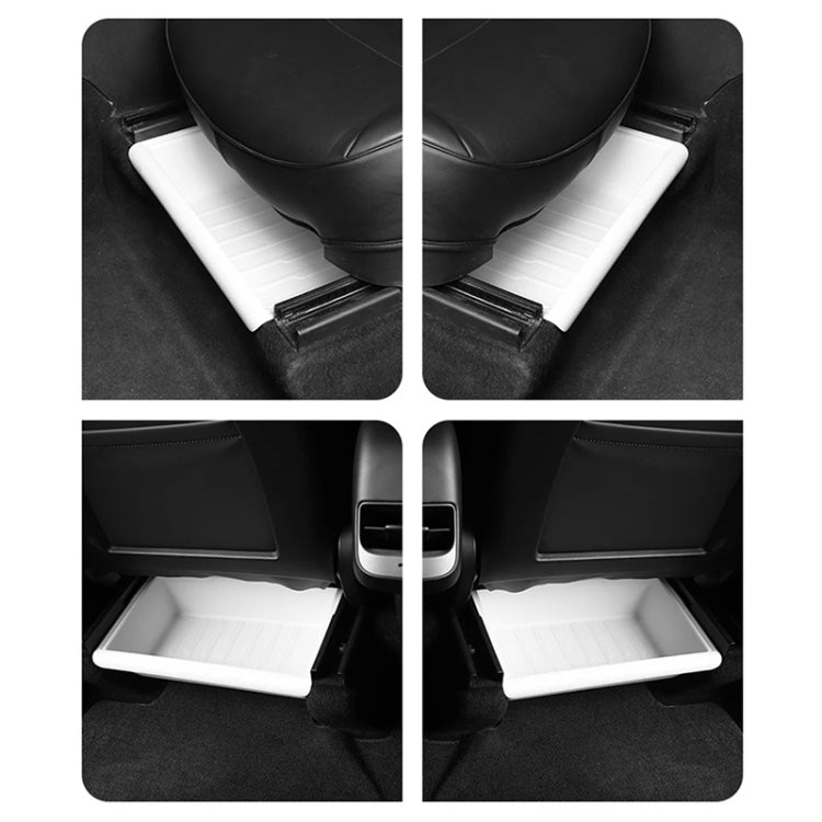 For Tesla Model Y 2021-2023 TPE Storage Organizer Under Car Seat, Style:without Cover(Black) - free shipping - PMC TechLife - Order now!
