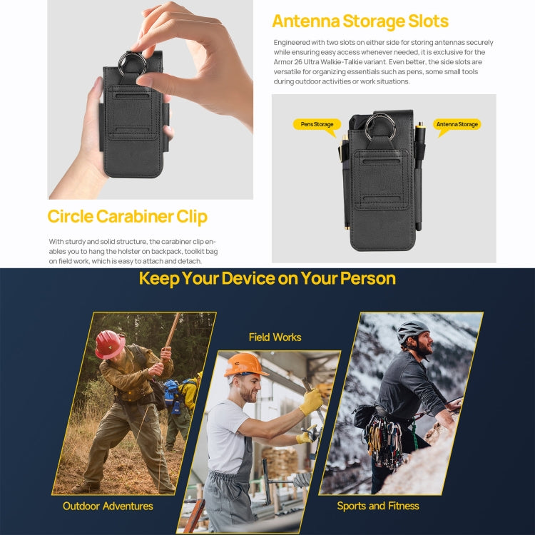 For Ulefone Armor 26 Ultra Ulefone Armor Holster Multi-Purpose Phone Pouch Waist Bag(Black) - free shipping - PMC Jewellery - Order now!