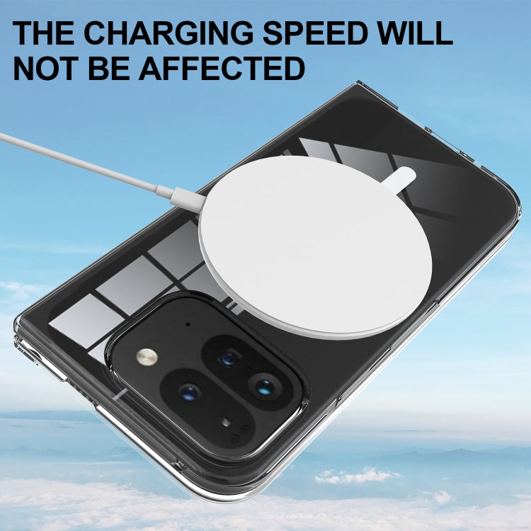 For Google Pixel 9 Pro Fold Scratchproof PC Transparent MagSafe Phone Case - Google Cases by PMC TechLife | Online Shopping South Africa | PMC TechLife | Buy Now Pay Later Mobicred