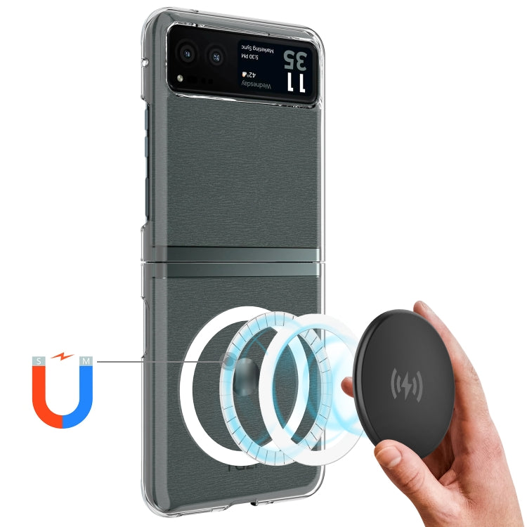 For Motorola Razr 40 Scratchproof PC Transparent MagSafe Phone Case - Motorola Cases by PMC TechLife | Online Shopping South Africa | PMC TechLife