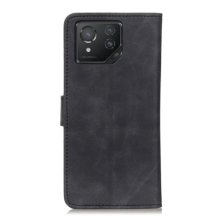 For Asus ROG Phone 8 KHAZNEH Retro Texture Flip Leather Phone Case(Black) - ASUS Cases by PMC TechLife | Online Shopping South Africa | PMC TechLife | Buy Now Pay Later Mobicred